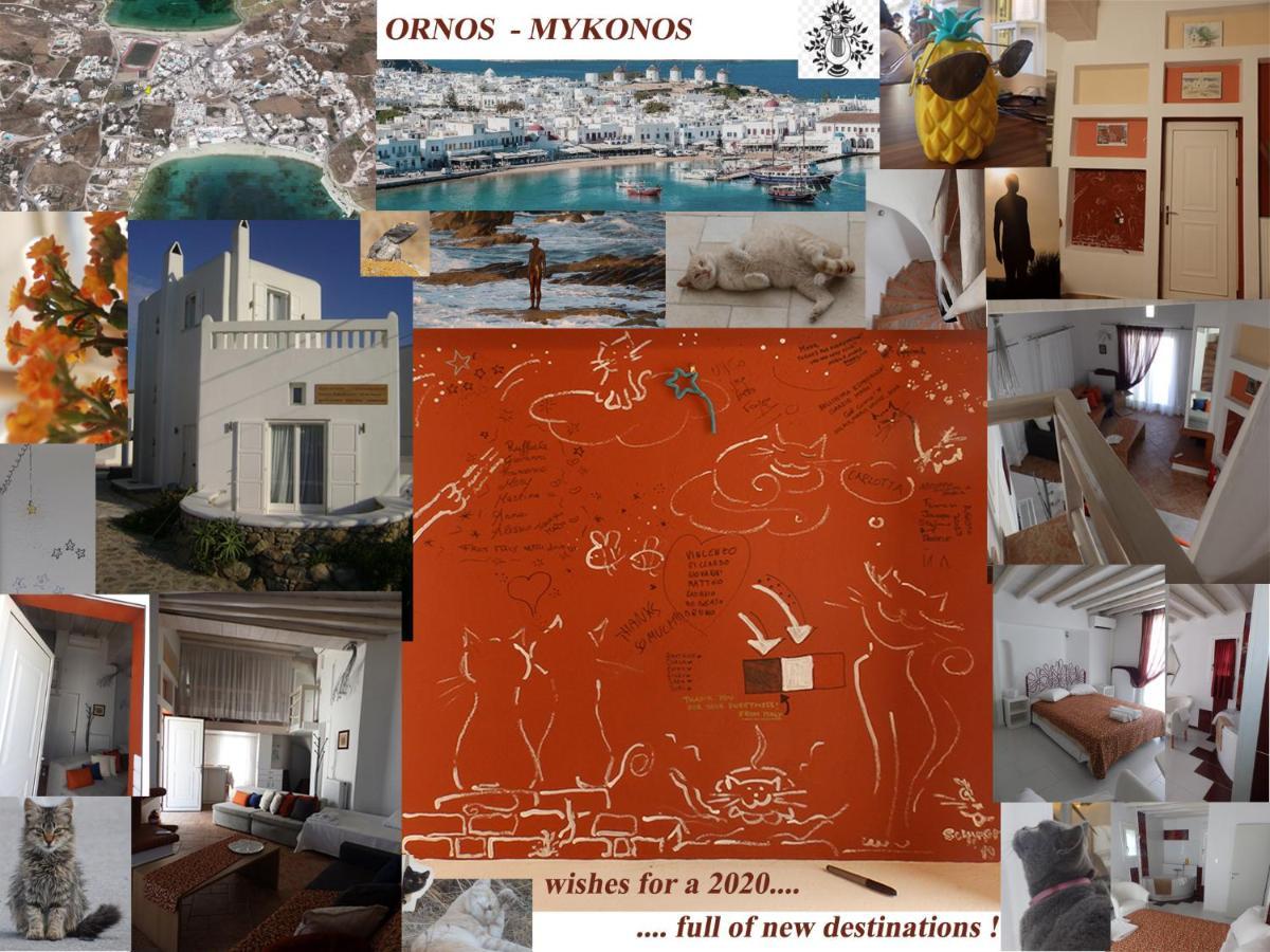 Mykonos Ornos Redocher Home エクステリア 写真