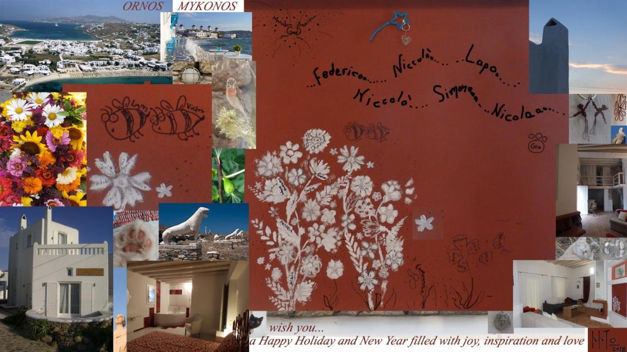 Mykonos Ornos Redocher Home エクステリア 写真